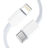 Tech Protect C35 W 2 Port Netværksopladder Pd 35 W + Lightning Kabel Hvid