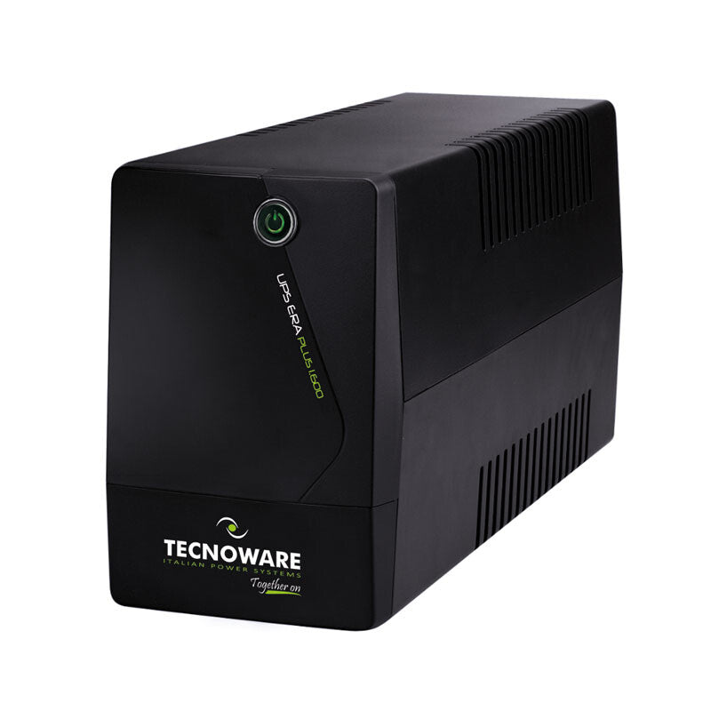 Tecnoware Era Plus 1600 UPS-enhed Interaktivt indgangsstik 1,6 kVA 1120 W 2 AC stikkontakt(er)