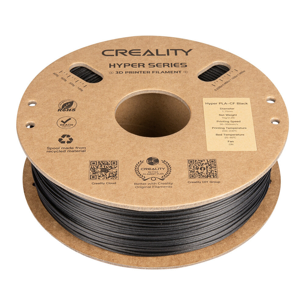 Creality Hyper PLA-CF Kulfiber Sort 1 kg