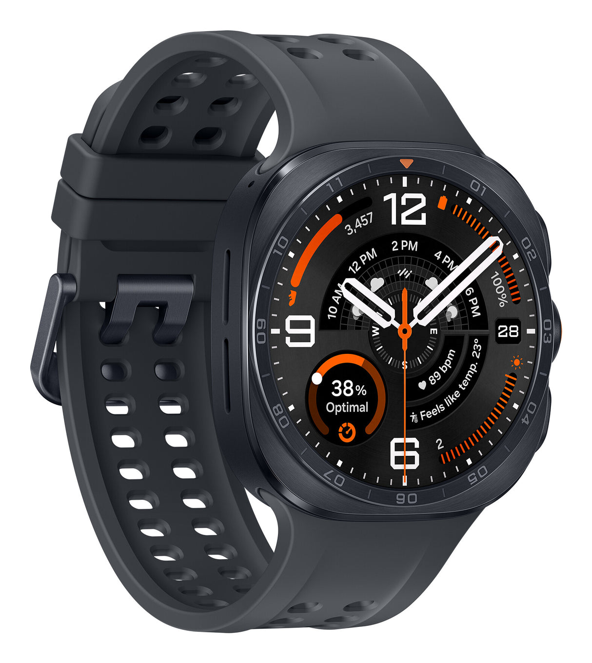 Samsung Galaxy Watch Ultra2 3,81 cm (1.5") AMOLED 47 mm Digital 498 x 498 pixel Berøringsskærm 4G Grå Wi-Fi GPS (satellit)