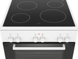 Bosch Serie 2 HKA004020U komfur og ovn Fritstående komfur Elektrisk Keramisk Hvid