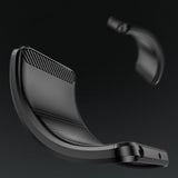 Carbon Case til Motorola Moto G Power 2023 fleksibelt silikone carbon cover sort
