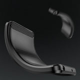 Carbon Case til Infinix Hot 12 Pro fleksibelt silikone carbon cover sort
