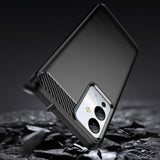 Carbon Case til Infinix Note 12i med fleksibelt silikon carbon cover sort