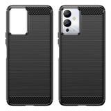 Carbon Case til Infinix Note 12i med fleksibelt silikon carbon cover sort