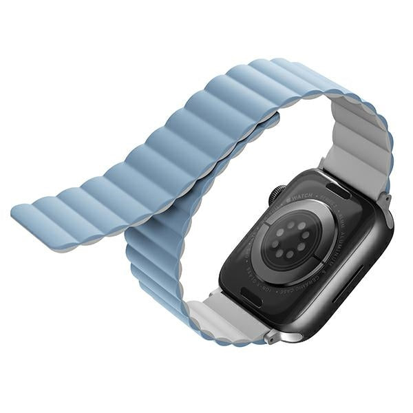 Uniq Revix rem til Apple Watch 1/2/3/4/5/6/7/8/SE/SE2/Ultra 42/44/45/49 mm - hvid og blå