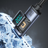 Joyroom Prism Series A16 Lightning / USB-C PD 20W 1,2m kabel - sort