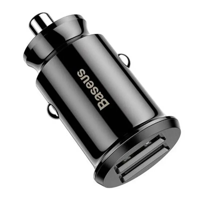 Baseus Grain Car Charger 2x USB 5V 3.1A (sort)