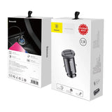 Baseus Grain Car Charger 2x USB 5V 3.1A (sort)