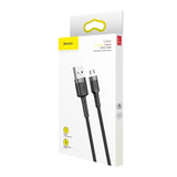 Baseus Cafule Micro USB-kabel 2,4 A 1 m (grå + sort)