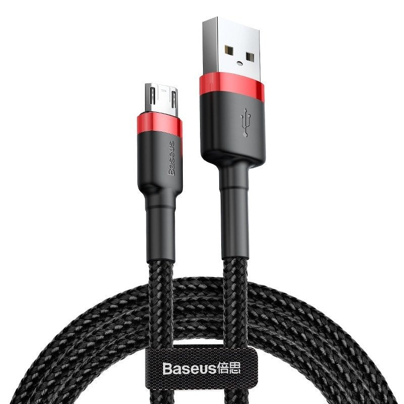 Baseus Cafule Micro USB-kabel 2,4 A 1 m (rød+ sort)