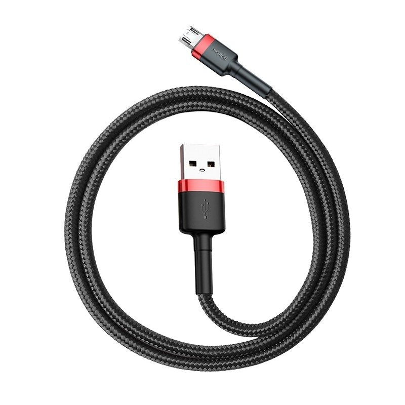 Baseus Cafule Micro USB-kabel 2,4 A 1 m (rød+ sort)