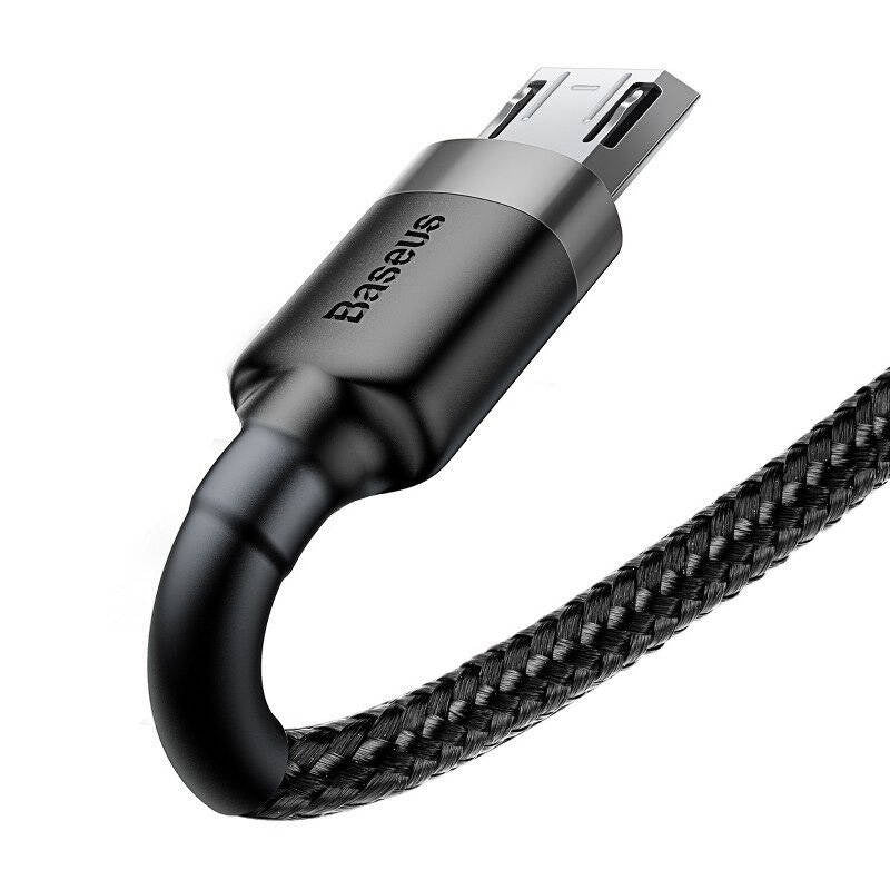Baseus Cafule Micro USB-kabel 1,5 A 2 m (grå + sort)