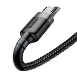 Baseus Cafule Micro USB-kabel 1,5 A 2 m (grå + sort)