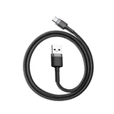 Baseus Cafule kabel USB-C 2A 2m (grå+sort)
