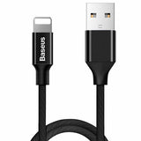 Base Yusiven Lightning Cable 120cm 2A - sort