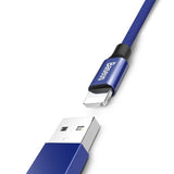Base Yusiven Lightning Cable 120cm 2A (blå)