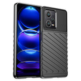 Thunder Case til Xiaomi Redmi Note 12 Pro+ silikone rustningskasse sort