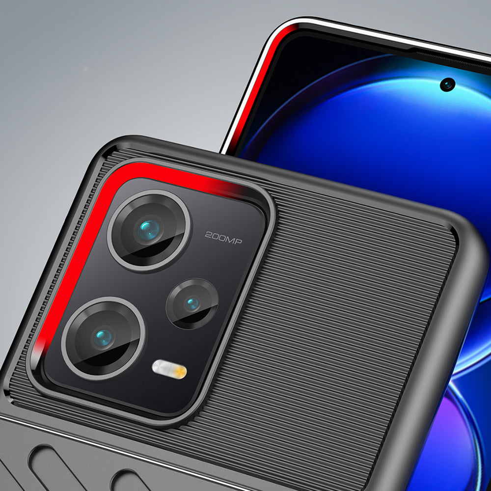 Thunder Case til Xiaomi Redmi Note 12 Pro+ silikone rustningskasse sort