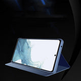 Clear View Case cover til Samsung Galaxy A24 4G flip cover blå