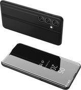 Clear View Case cover til Samsung Galaxy A24 4G flip cover sort