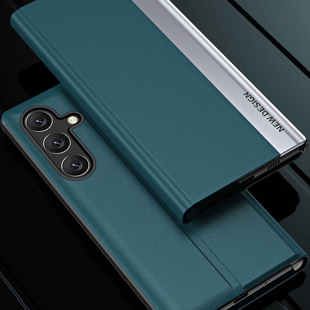 Sleep Case Pro-kasse til Xiaomi Redmi Note 12 Pro+ med flip stand sort