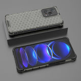 Honeycomb case til Xiaomi Redmi Note 12 Pro+ pansret hybrid cover sort
