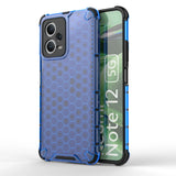 Honeycomb case til Xiaomi Redmi Note 12 5G / Poco X5 5G pansret hybrid case blå