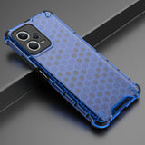 Honeycomb case til Xiaomi Redmi Note 12 5G / Poco X5 5G pansret hybrid case blå