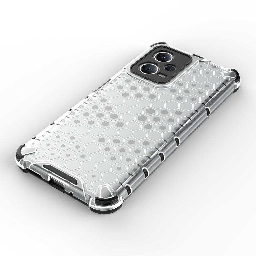 Honeycomb case til Xiaomi Redmi Note 12 5G / Poco X5 5G pansret hybrid cover sort