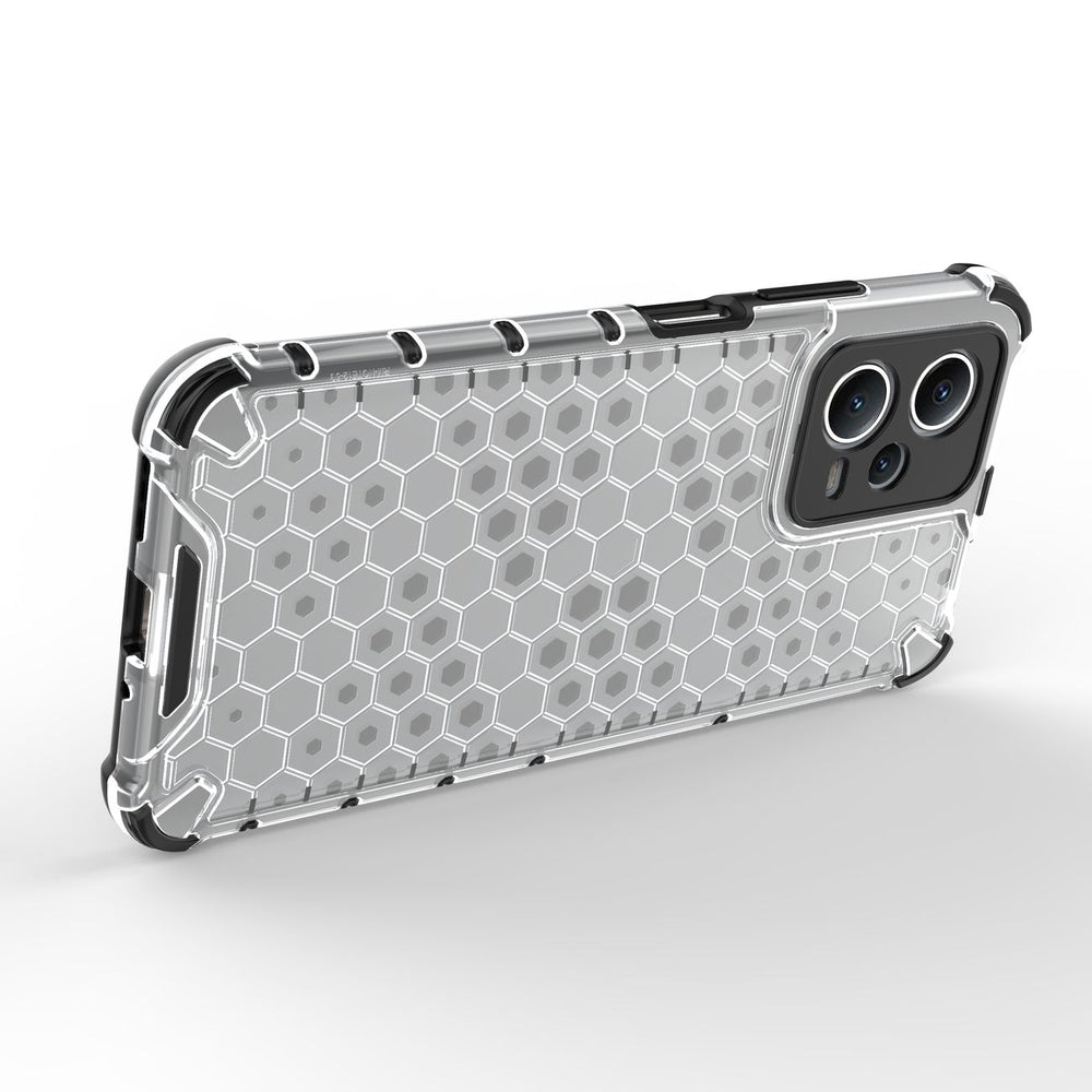 Honeycomb case til Xiaomi Redmi Note 12 5G / Poco X5 5G pansret hybrid cover sort