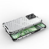 Honeycomb case til Xiaomi Redmi Note 12 5G / Poco X5 5G pansret hybrid cover sort