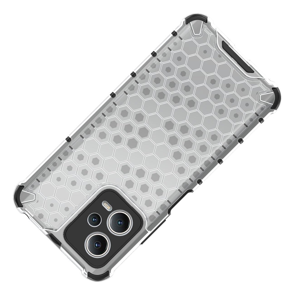Honeycomb case til Xiaomi Redmi Note 12 5G / Poco X5 5G pansret hybrid cover sort