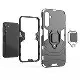 Ring Armor case til Samsung Galaxy A24 4G pansrede cover magnetisk holder ring sort