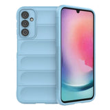 Magic Shield Case til Samsung Galaxy A24 4G fleksible pansrede cover lyseblå