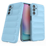 Magic Shield Case til Samsung Galaxy A24 4G fleksible pansrede cover lyseblå