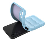 Magic Shield Case til Samsung Galaxy A24 4G fleksible pansrede cover lyseblå