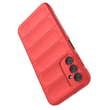 Magic Shield Case til Samsung Galaxy A24 4G fleksibelt pansret cover rød