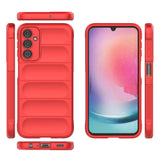 Magic Shield Case til Samsung Galaxy A24 4G fleksibelt pansret cover rød