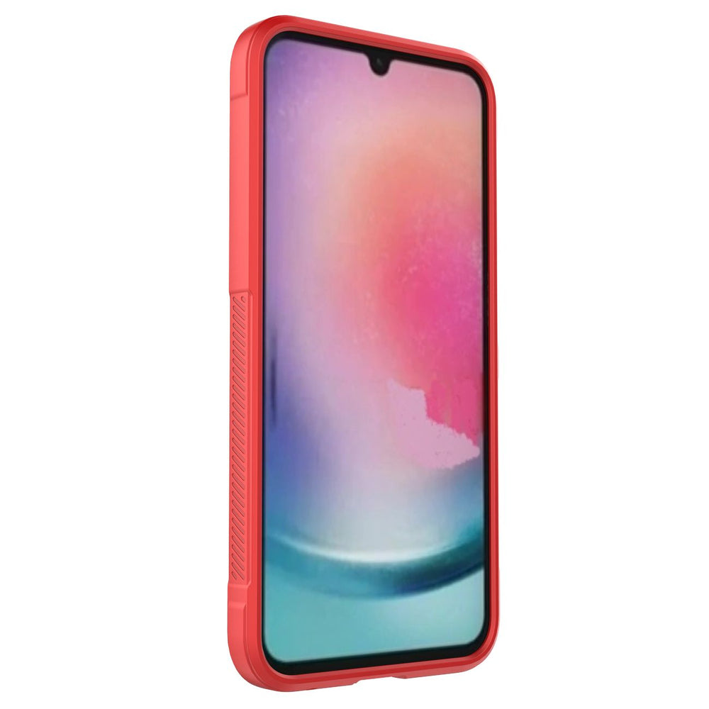 Magic Shield Case til Samsung Galaxy A24 4G fleksibelt pansret cover rød