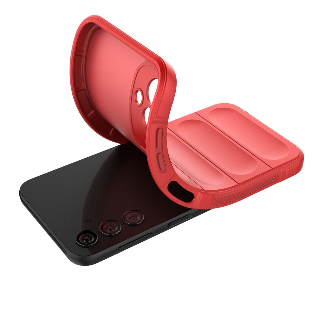 Magic Shield Case til Samsung Galaxy A24 4G fleksibelt pansret cover rød