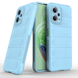 Magic Shield Case Cover til Xiaomi Redmi Note 12 5G / Poco X5 5G Fleksibel rustning Cover Light Blue