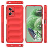 Magic Shield Case til Xiaomi Redmi Note 12 5G / Poco X5 5G Fleksibel rustning Cover Red