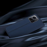 Dux Ducis Skin Pro Case for Xiaomi Redmi Note 12 Flip Card Wallet Stand Blue