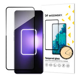 Wozinsky Full Glue Tempered Glass Temperet glas til Realme GT Neo 5 / Realme GT3 9H Full Screen Cover med sort ramme