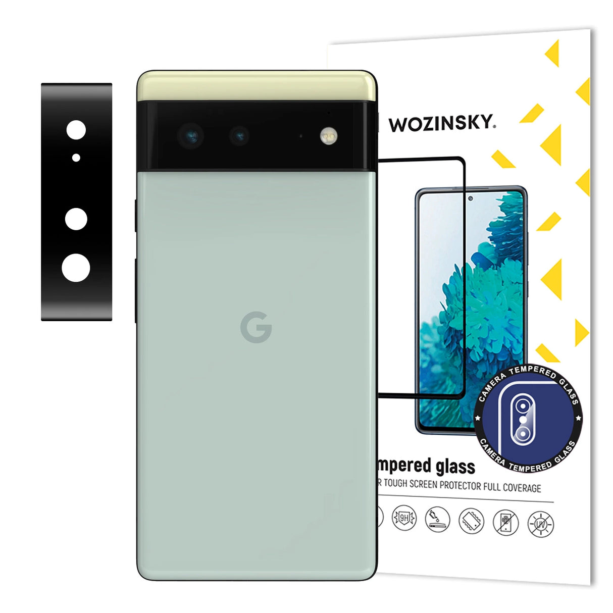 Wozinsky Full Camera Glass hærdet glas til Google Pixel 6 til 9H kamera