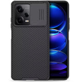 Nillkin CamShield Pro Case Case til Xiaomi Redmi Note 12 Pro / Poco X5 Pro 5G Cover med kamera beskytter sort