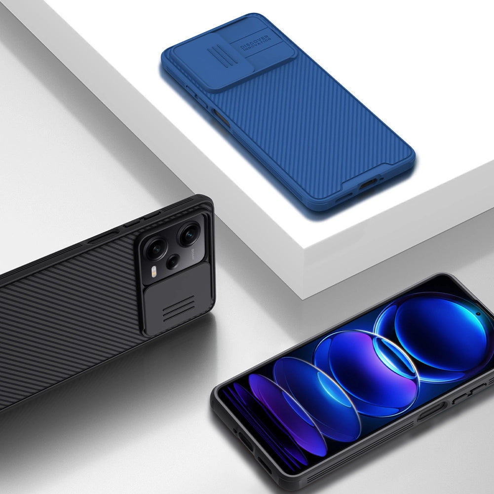 Nillkin CamShield Pro Case Case til Xiaomi Redmi Note 12 Pro / Poco X5 Pro 5G Cover med kamera beskytter sort