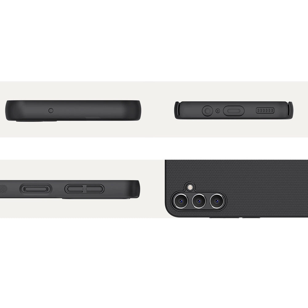 Nillkin Super Frosted Shield Case til Samsung Galaxy A14 5G / Galaxy A14 Telefon Cover Sort