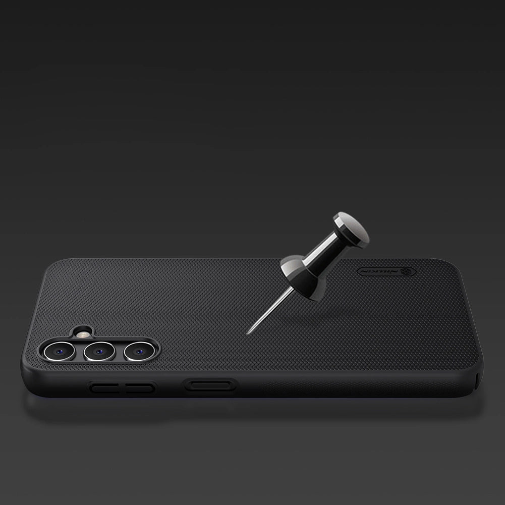 Nillkin Super Frosted Shield Case til Samsung Galaxy A14 5G / Galaxy A14 Telefon Cover Sort